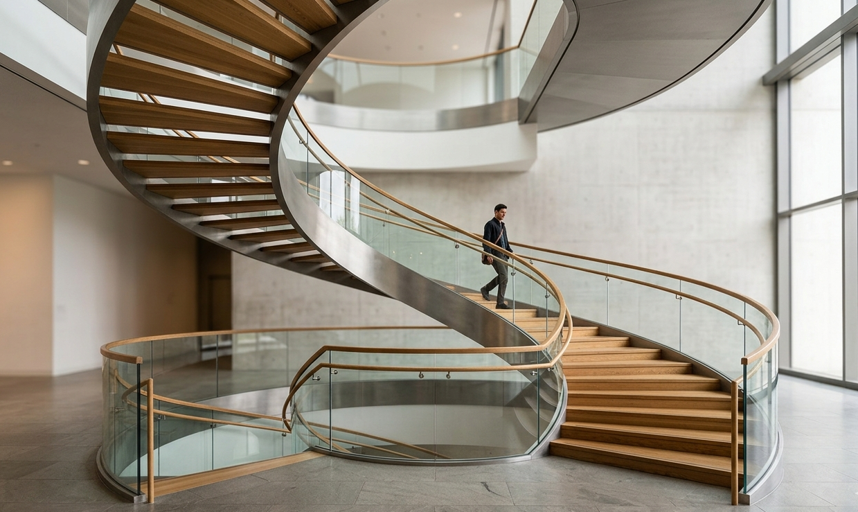 Escalier hélicoïdal : esthétique, contraintes techniques et prix